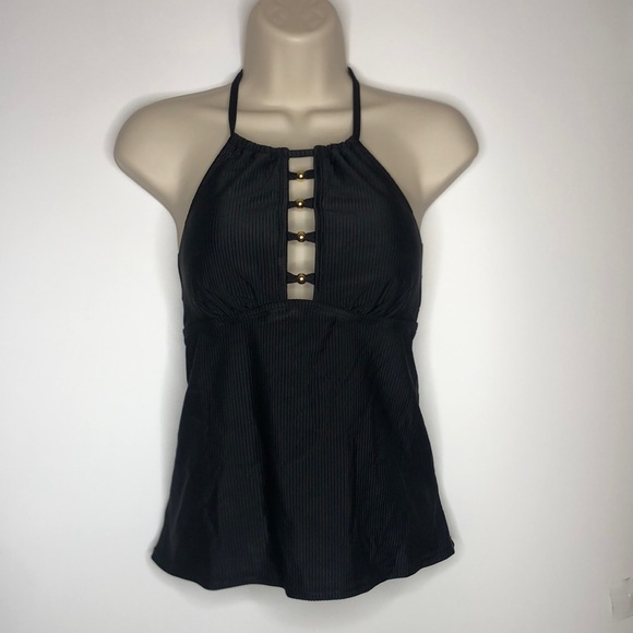 NWT Salt & Cove Juniors Cutout Halter Tankini SIZE MEDIUM NEW WITH TAGS - Picture 2 of 10